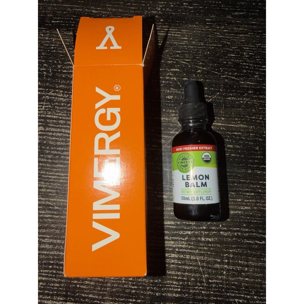 Vimergy USDA Organic Lemon Balm Extract, 115 Servings – Supports Calm
